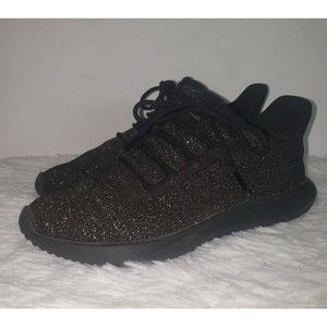 adidas Tubular Shadow Knit Black and Gold Shoes Men's 5.5 / Women's 7 Sneakers